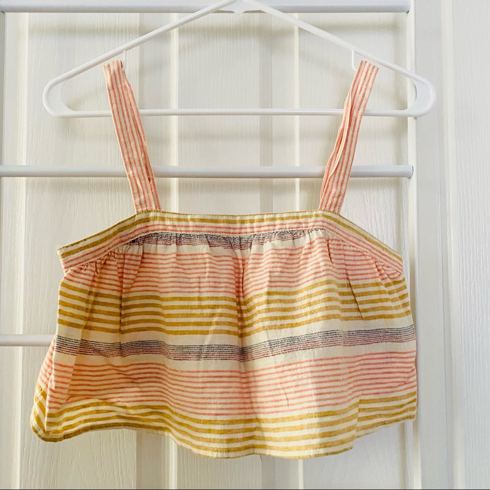 Multi Color Rainbow Crop Top - Picture 3 of 3